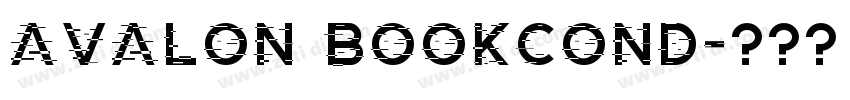 Avalon BookCond字体转换
